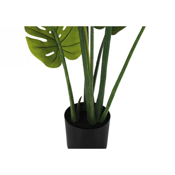 Black Green 45-Inch Indoor Faux Fake Floor Potted Real Touch Artificial Plant, image 3